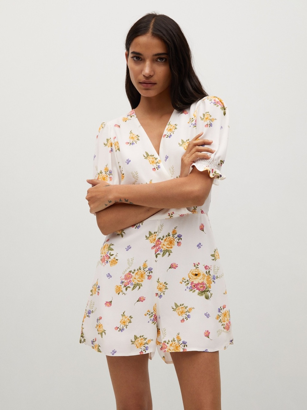 NWT Mango Floral Print Jumpsuit